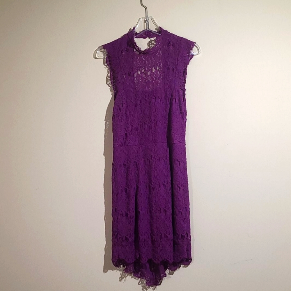 intimately free people violet lace slip dress